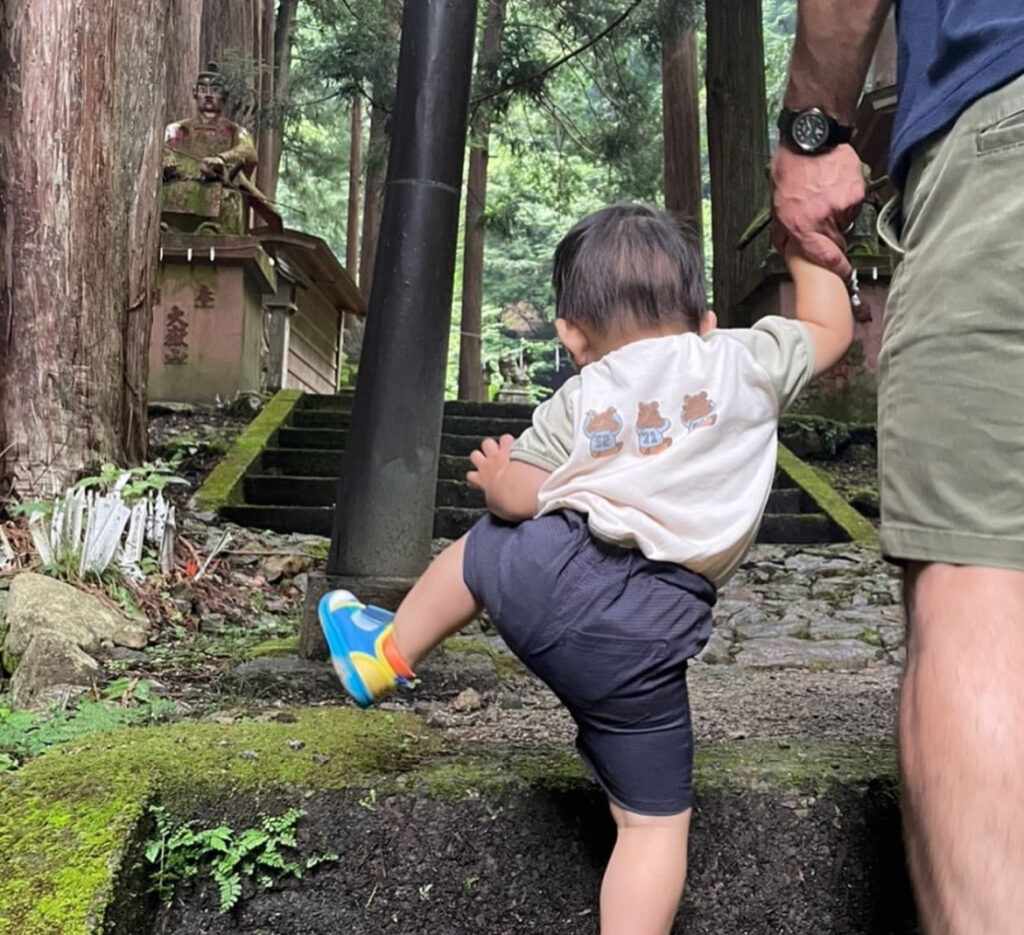 あんよする息子さん